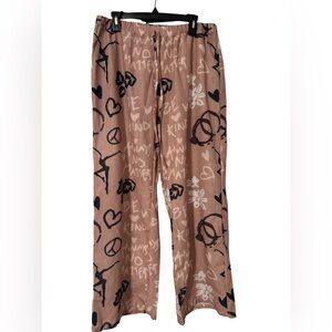 Be Kind Graphic Lounge Pants - Pink Taupe